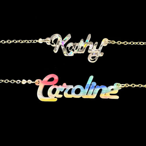 personalised acrylic name necklace company in the world custom acrylic letter jewellery wholesale vendors